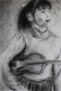 Applause, Charcoal on paper, 24x36, 2008