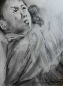 Grand Finale, Charcoal on paper, 22x30, 2010